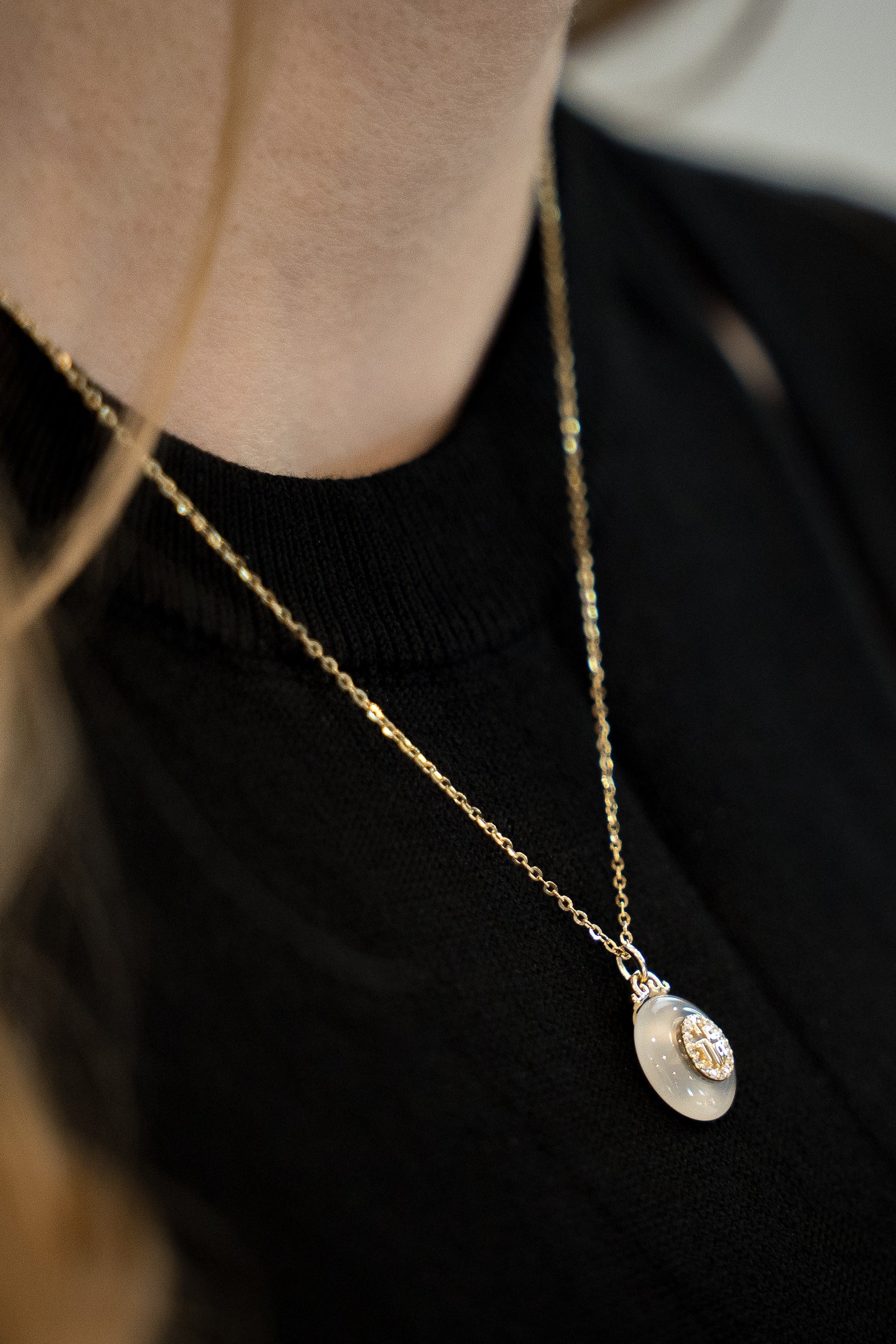 Round Jade Necklace